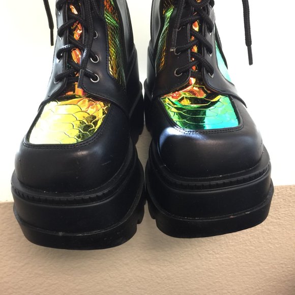 PRE LOVED - Radioactive Platform Boots BLK/7 - SH260 - Picture 11 of 11